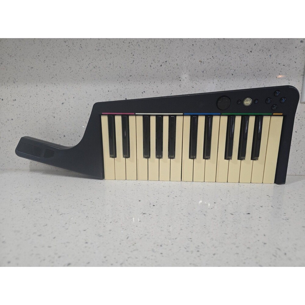Wii Rock Band 3 Wireless Keyboard Harmonix Keytar No Dongle 96161